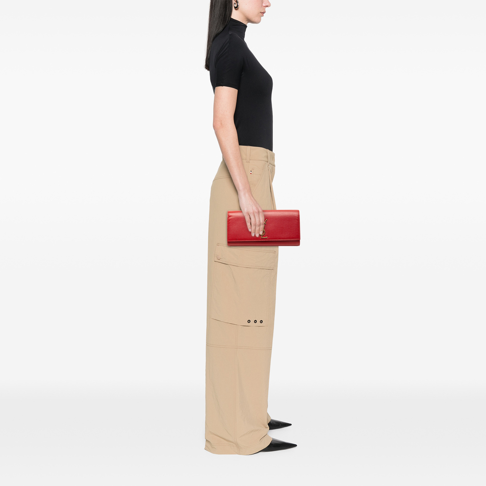 Pre-Loved Saint Laurent Grain de Poudre Monogram Cassandre Clutch - Picture 7 of 8